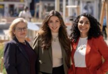 Erstmals drei Frauen an der Spitze eines Bezirks Führungstrio: Katharina Seifert-Press (BV-Vize) und Maria Marichici (SPÖ-Klubchefin) an der Seite von Saya Ahmad (Bild: SPÖ 9/Instagram).