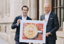 150 Jahre Café Central: Kult-Kaffeehaus mit Briefmarke Jubiläumsmarke für das Café Central