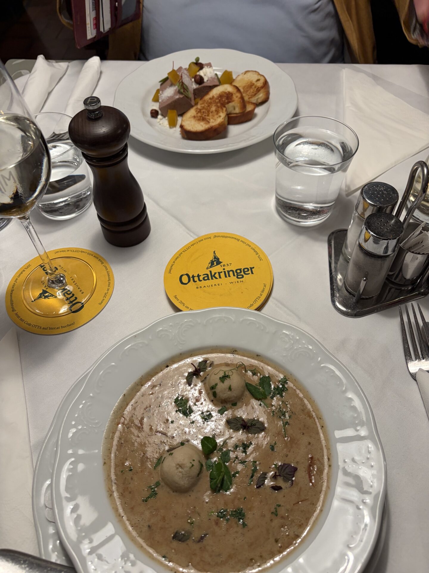 Einmachsuppe und Terrine (Bild: HaSt).