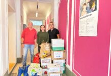 Floridsdorfer Pflege-Team hilft Müttern in Not Gerhard Moss, Anna Ertl und Zarif Sylejmani
