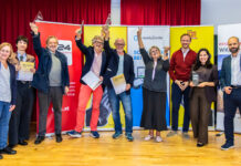 Feine Award-Verleihung auf der schönen Wieden So sehen die Sieger der Medical- und Business-Awards Wieden aus (Bild: Oblak).