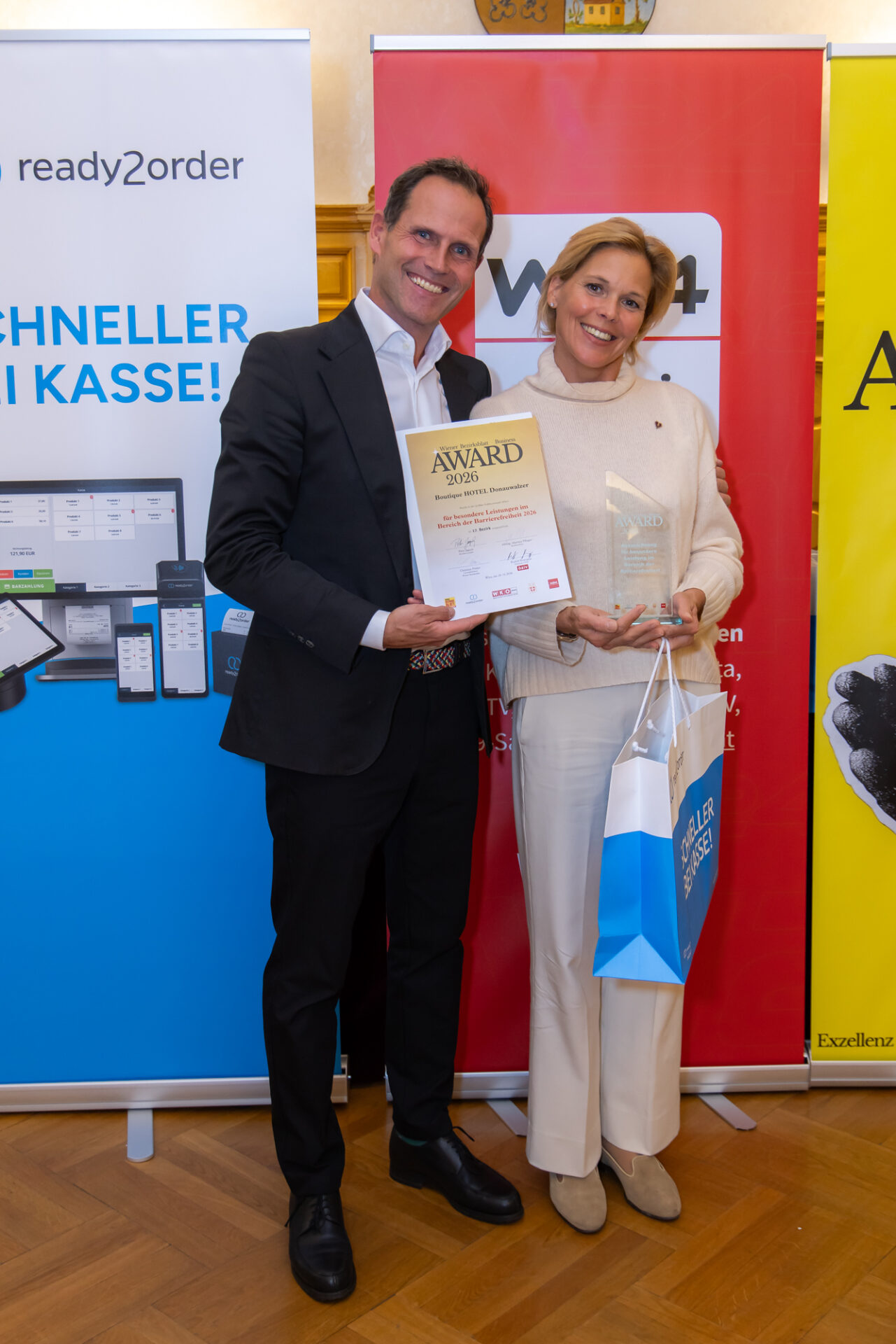 Katharina und Klaus Kloss (Boutique-Hotel Donauwalzer, Bild. Oblak).