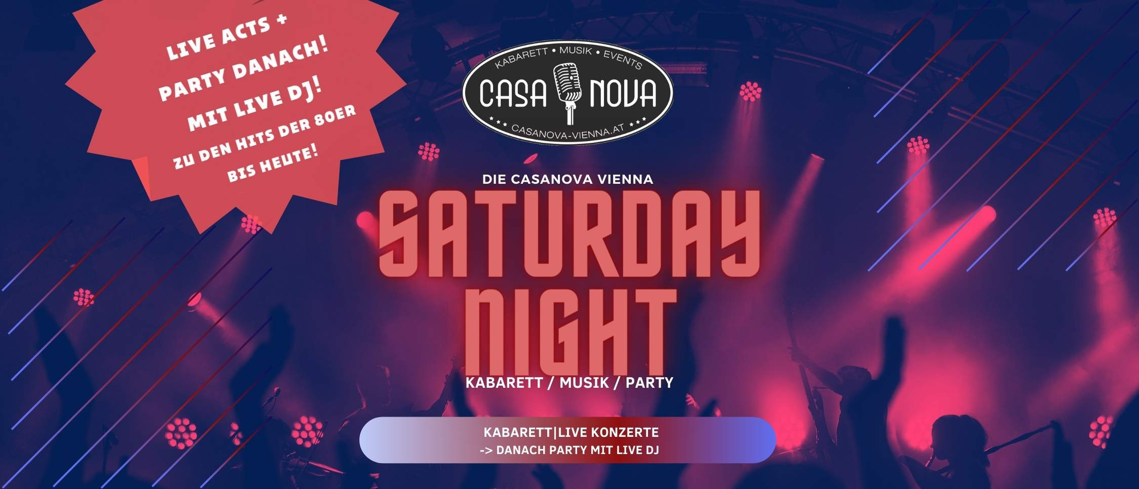 CasaNova Saturday Night – New Years Party